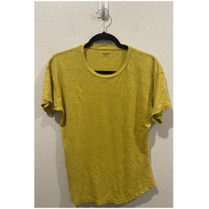 MADEWELL Mustard Short Sleeve Top